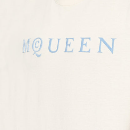 Alexander McQueen Flocked Logo T-Shirt