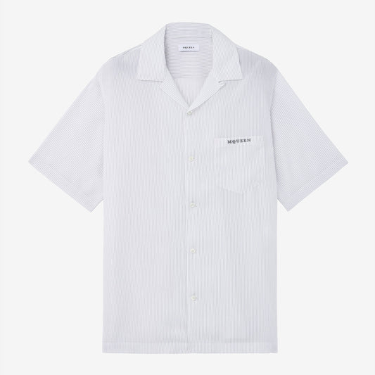 Alexander McQueen Striped Hawaiian Shirt