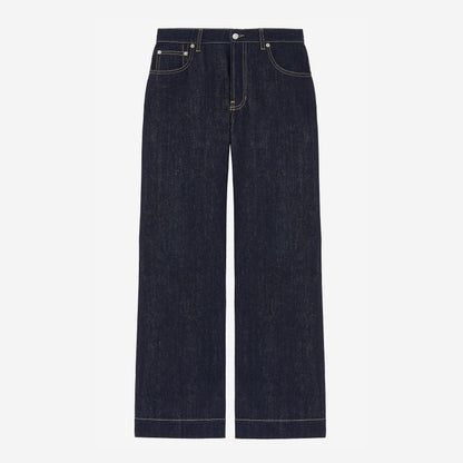 Alexander McQueen Wide Leg Denim Jeans