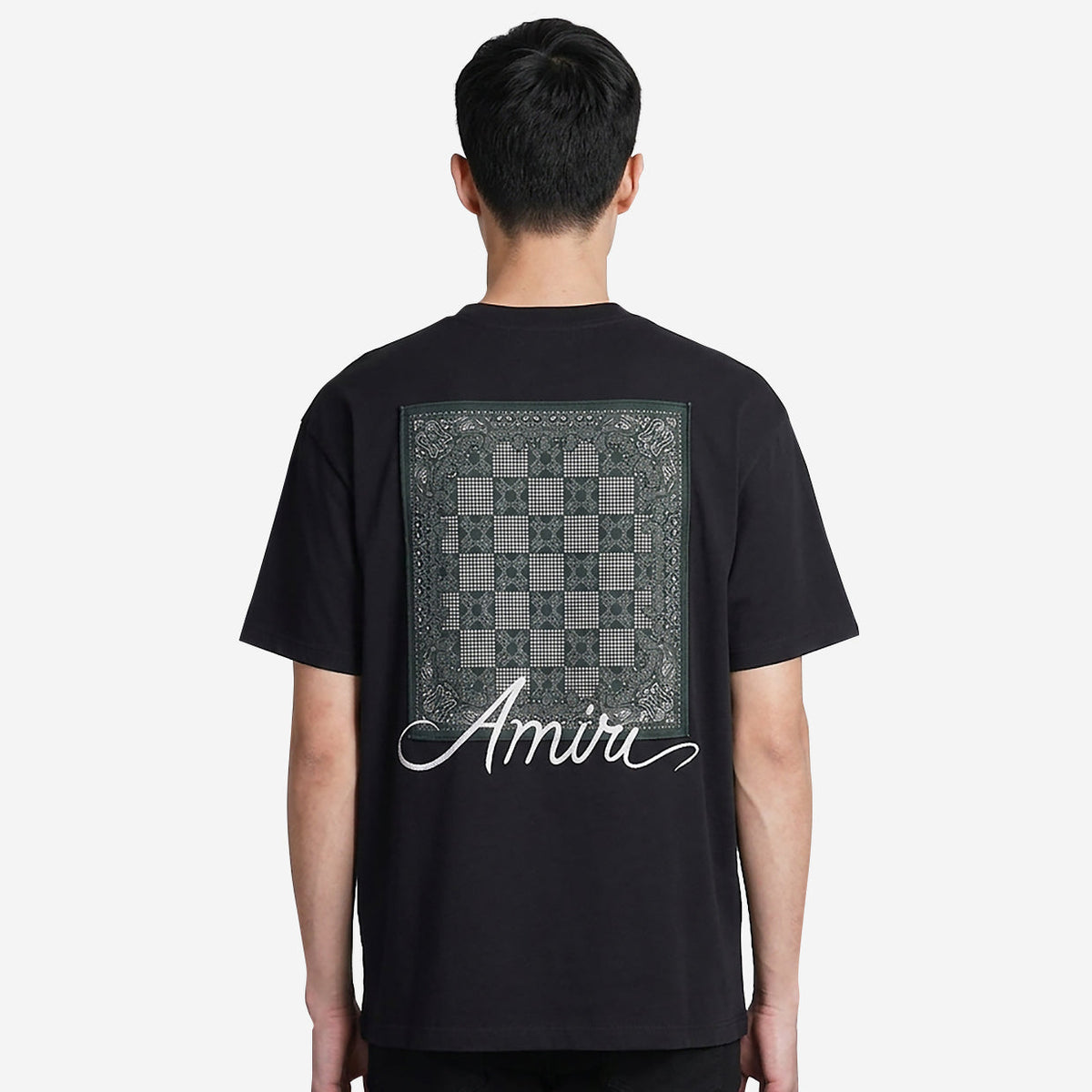 Amiri Checkered Patch Skate T-Shirt
