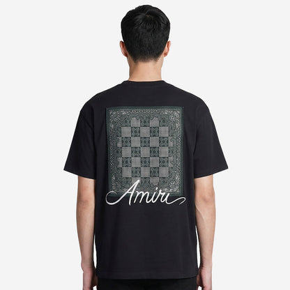 Amiri Checkered Patch Skate T-Shirt