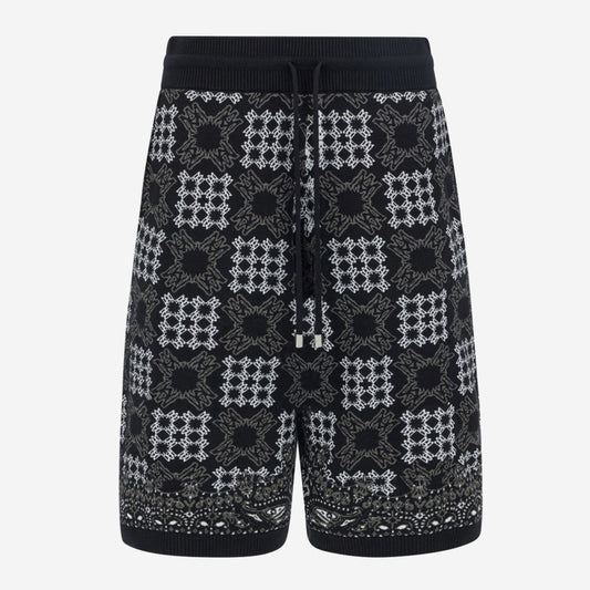 Amiri MA Quad Check Mesh Knit Short