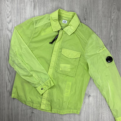 CP Company Chrome Overshirt - Green Castmark