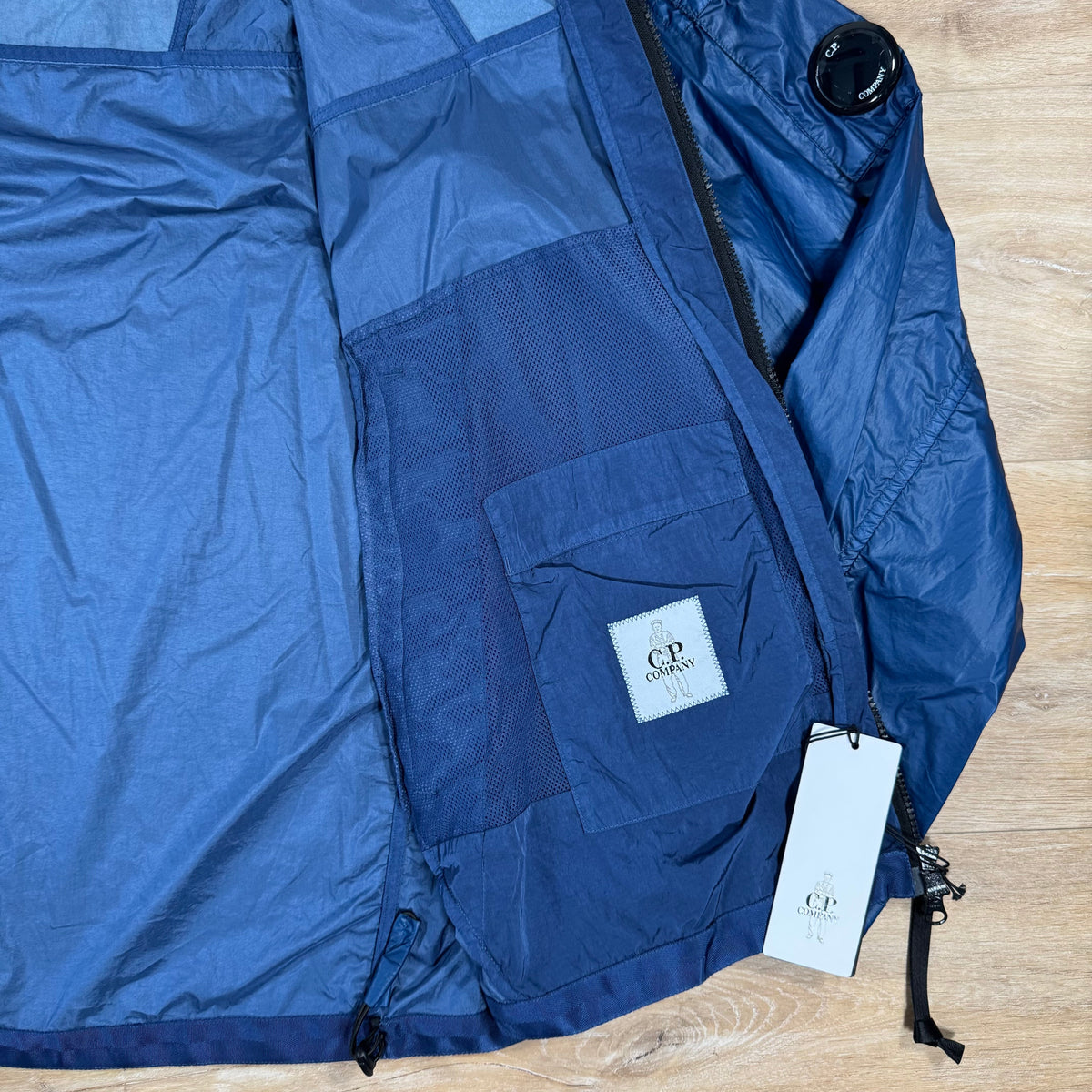 CP Company CS II Mixed Lens Jacket in Oceana - Blue Castmark