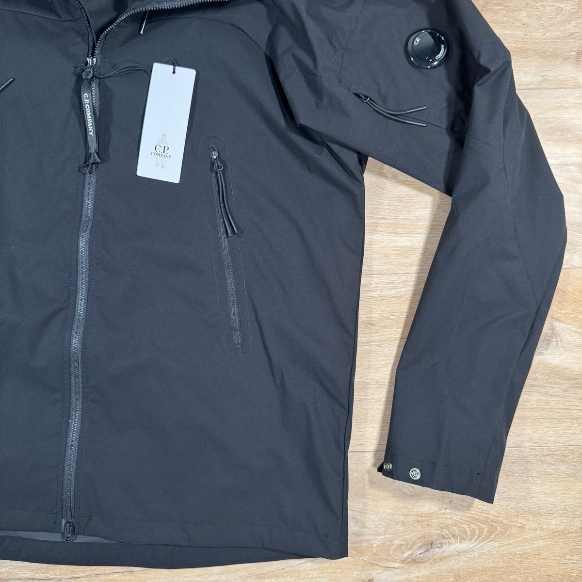 CP Company Pro-Tek Lens Jacket in Black Castmark