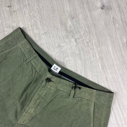 CP Company Cargo Shorts - Bronze Green Castmark