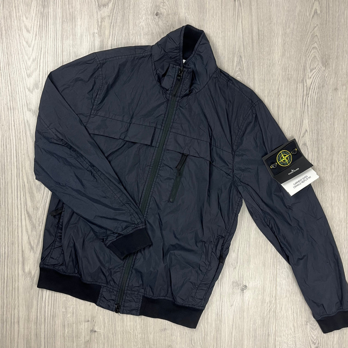 Stone Island Crinkle Reps R-NY Jacket - Navy Castmark