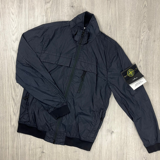 Stone Island Crinkle Reps R-NY Jacket - Navy Castmark