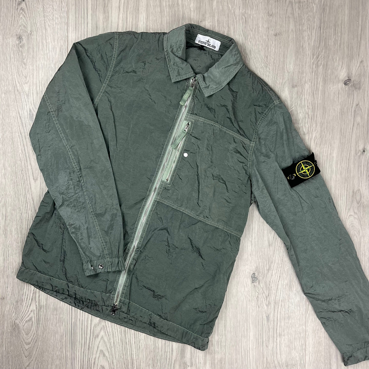 Stone Island Metal Overshirt - Sage Castmark