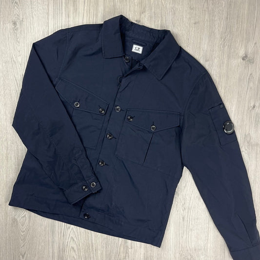 CP Company Taylon-P Overshirt - Navy Castmark