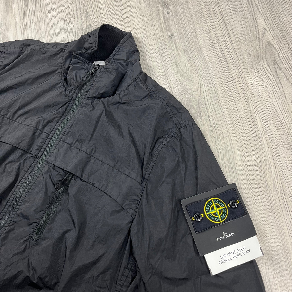 Stone Island Crinkle Reps R-NY Jacket - Black Castmark