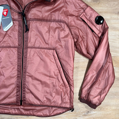 CP Company Nada Shell Primaloft Lens Jacket in Canyon Clay - Pink Castmark