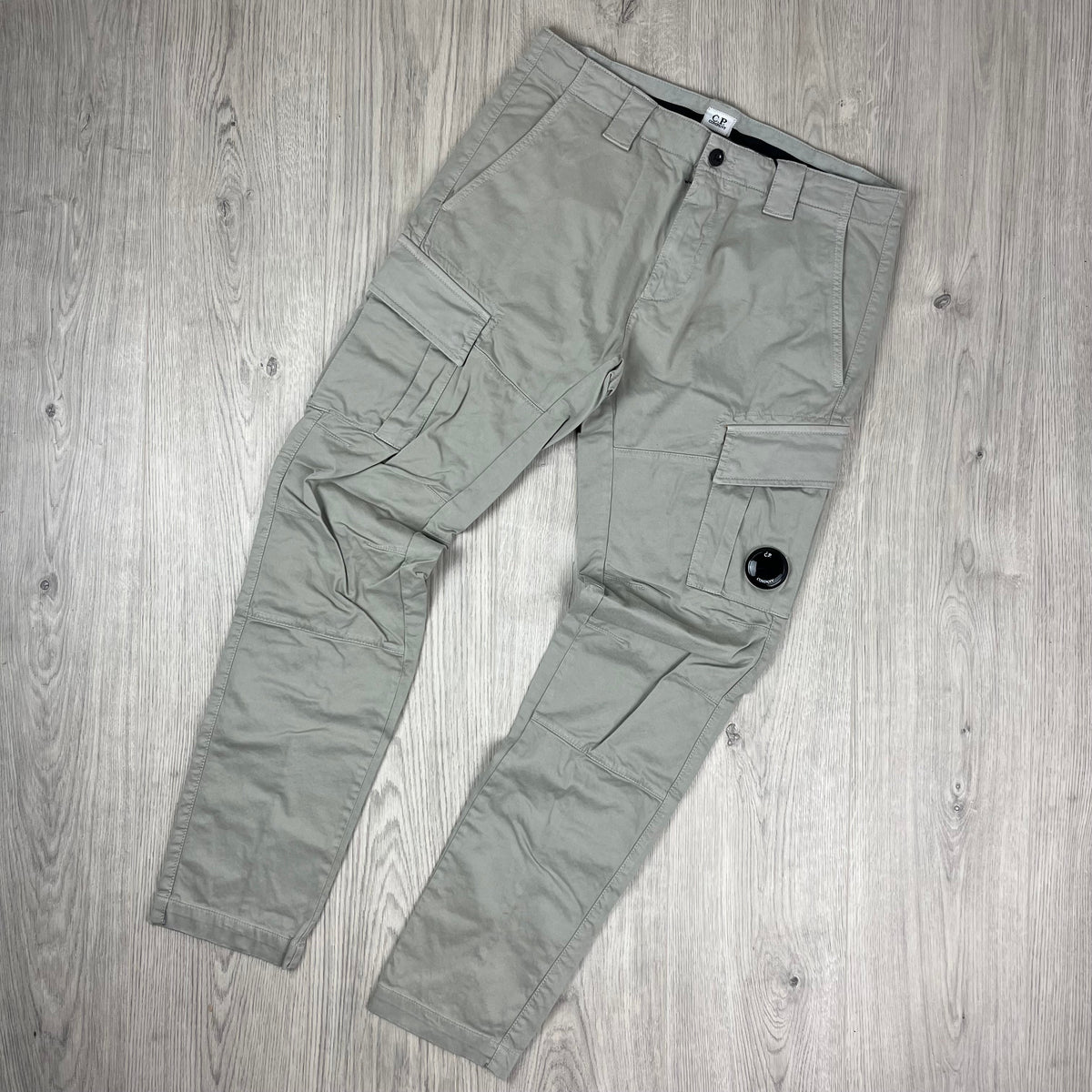 CP Company Cargo Trousers - London Fog Castmark