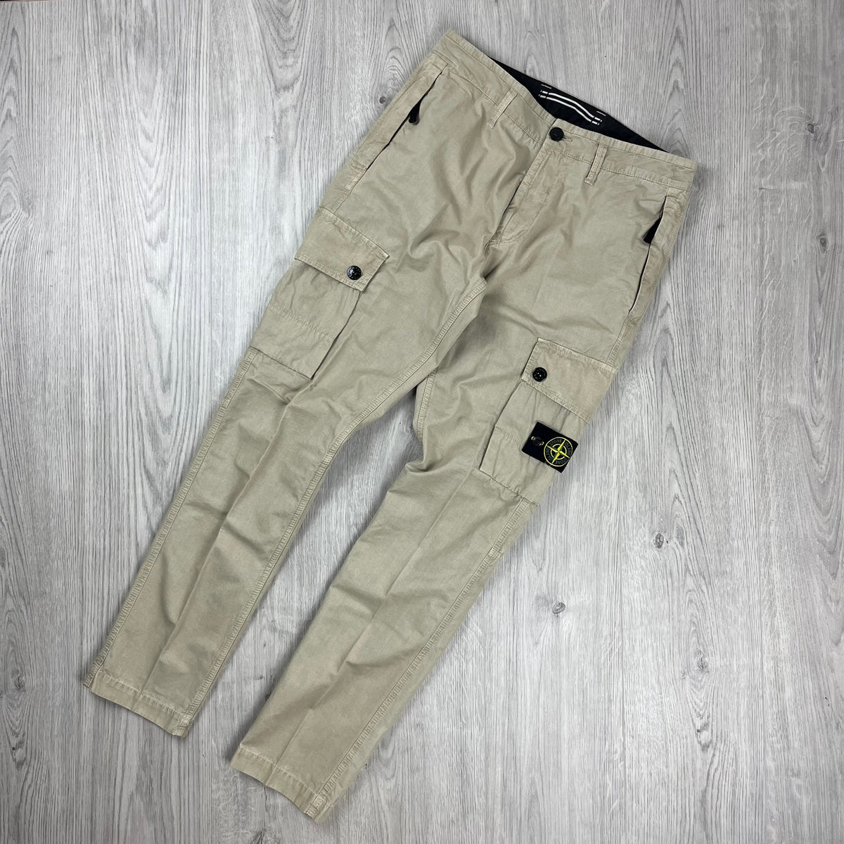 Stone Island Cargo Trousers - Sand Castmark