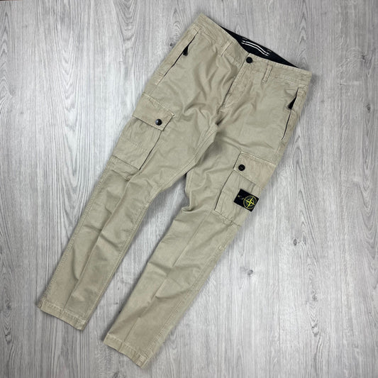 Stone Island Cargo Trousers - Sand Castmark