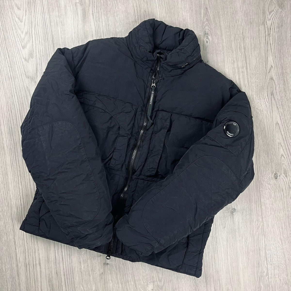 CP Company Chrome Down Jacket - Black Castmark