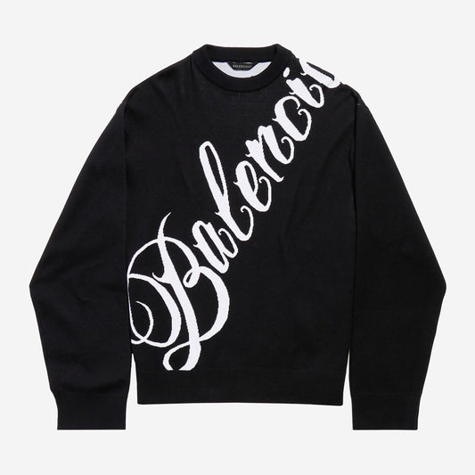 Balenciaga Big B Crewneck Knitwear