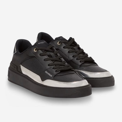 Balmain B-Court Flip Leather Sneakers