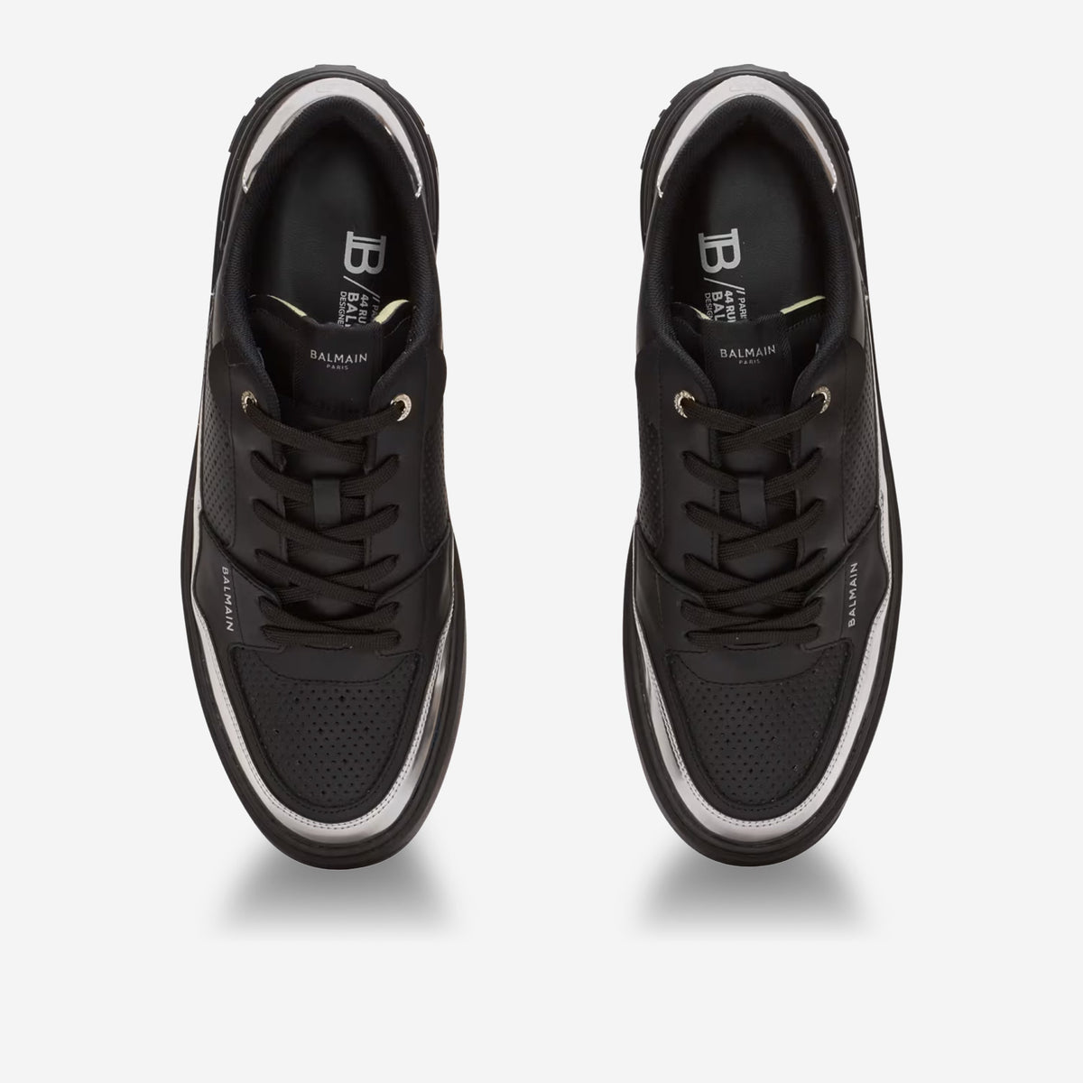Balmain B-Court Flip Leather Sneakers