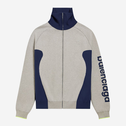 Balenciaga Bodies Knitted Zip-Up Cardigan