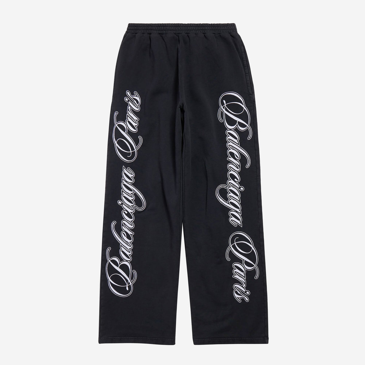 Balenciaga Cursive Dry Fleece Baggy Trousers