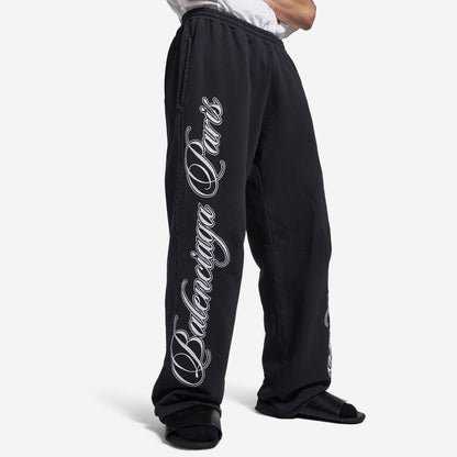 Balenciaga Cursive Dry Fleece Baggy Trousers