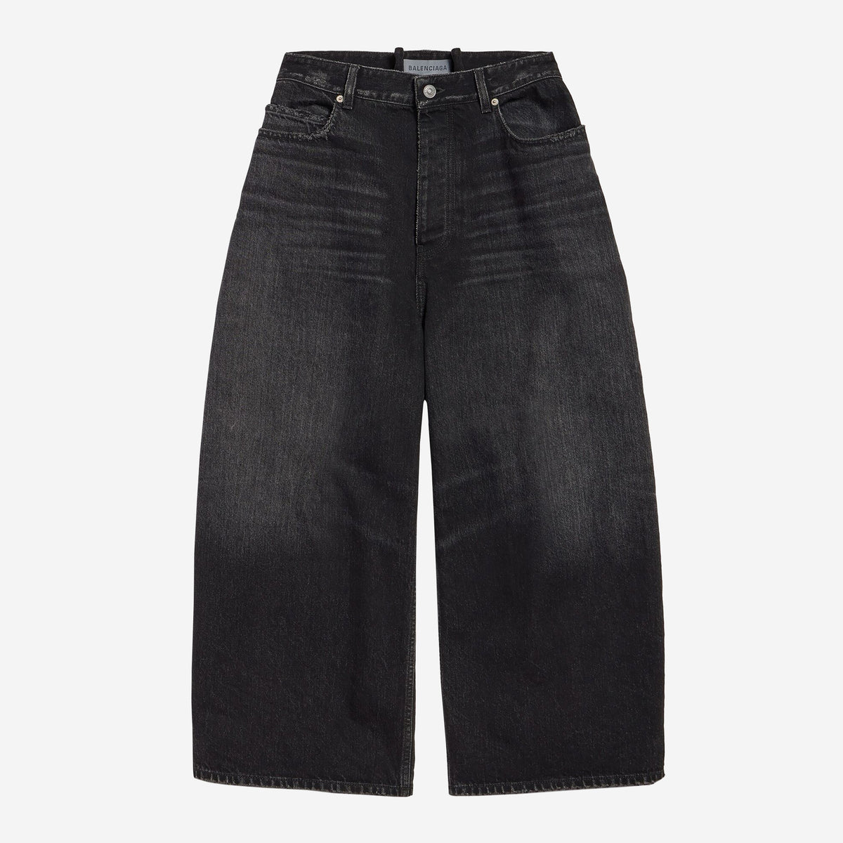 Balenciaga Curved Black Jeans