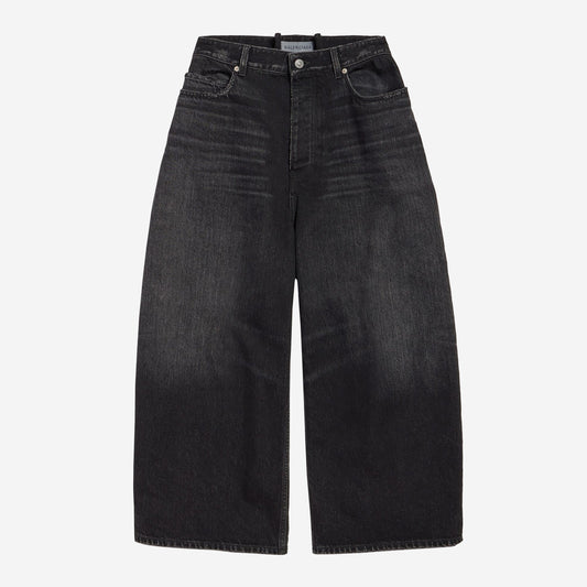 Balenciaga Curved Black Jeans