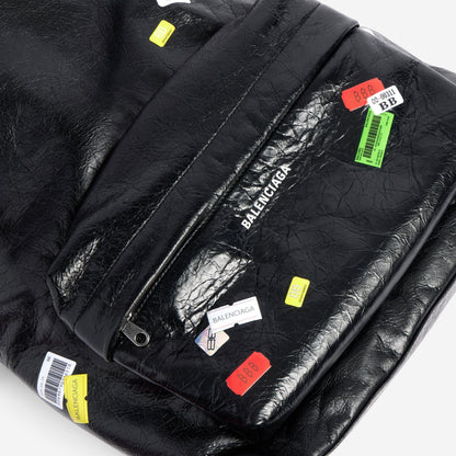 Balenciaga Printed Stickers Explorer Backpack