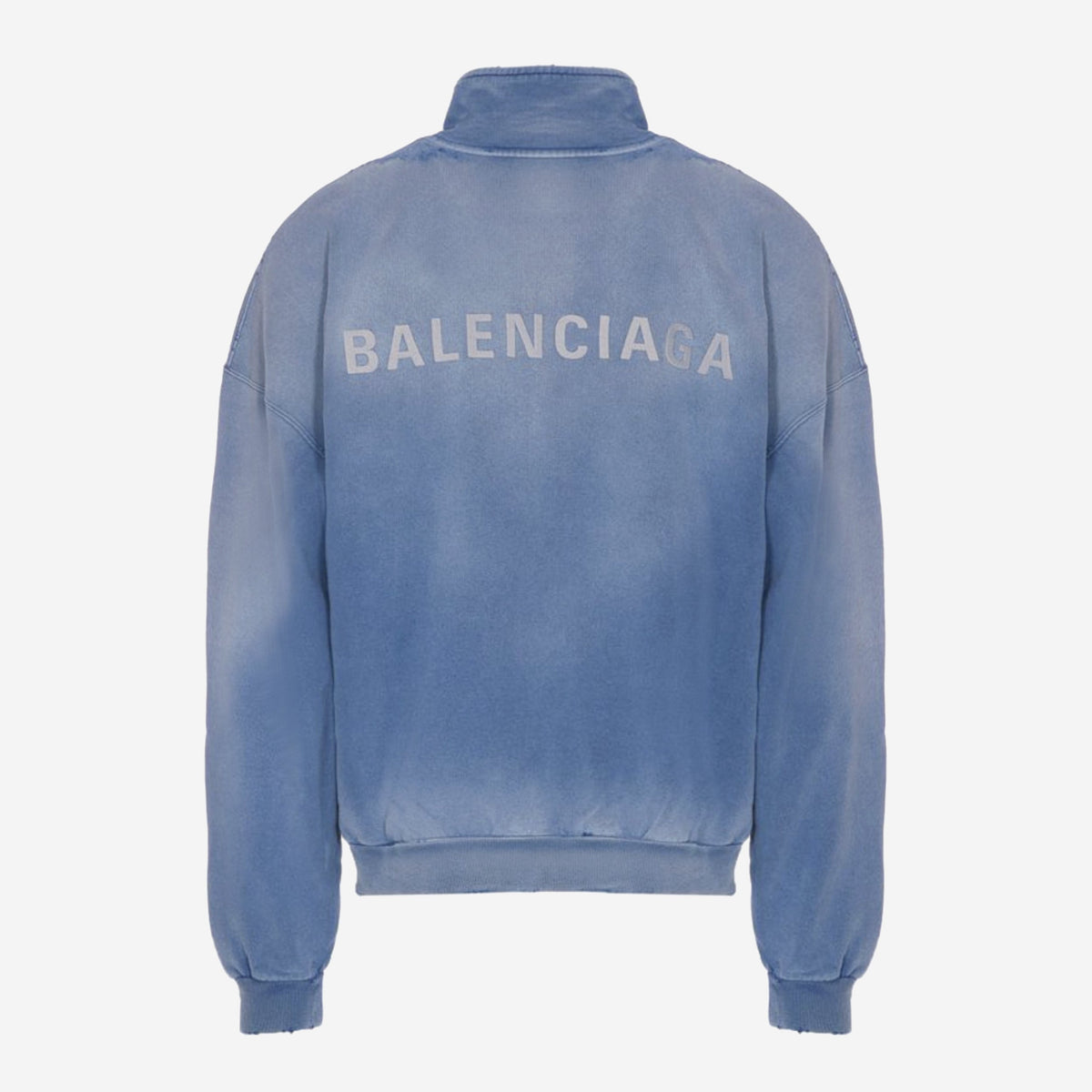 Balenciaga Faded Blue Logo Jacket