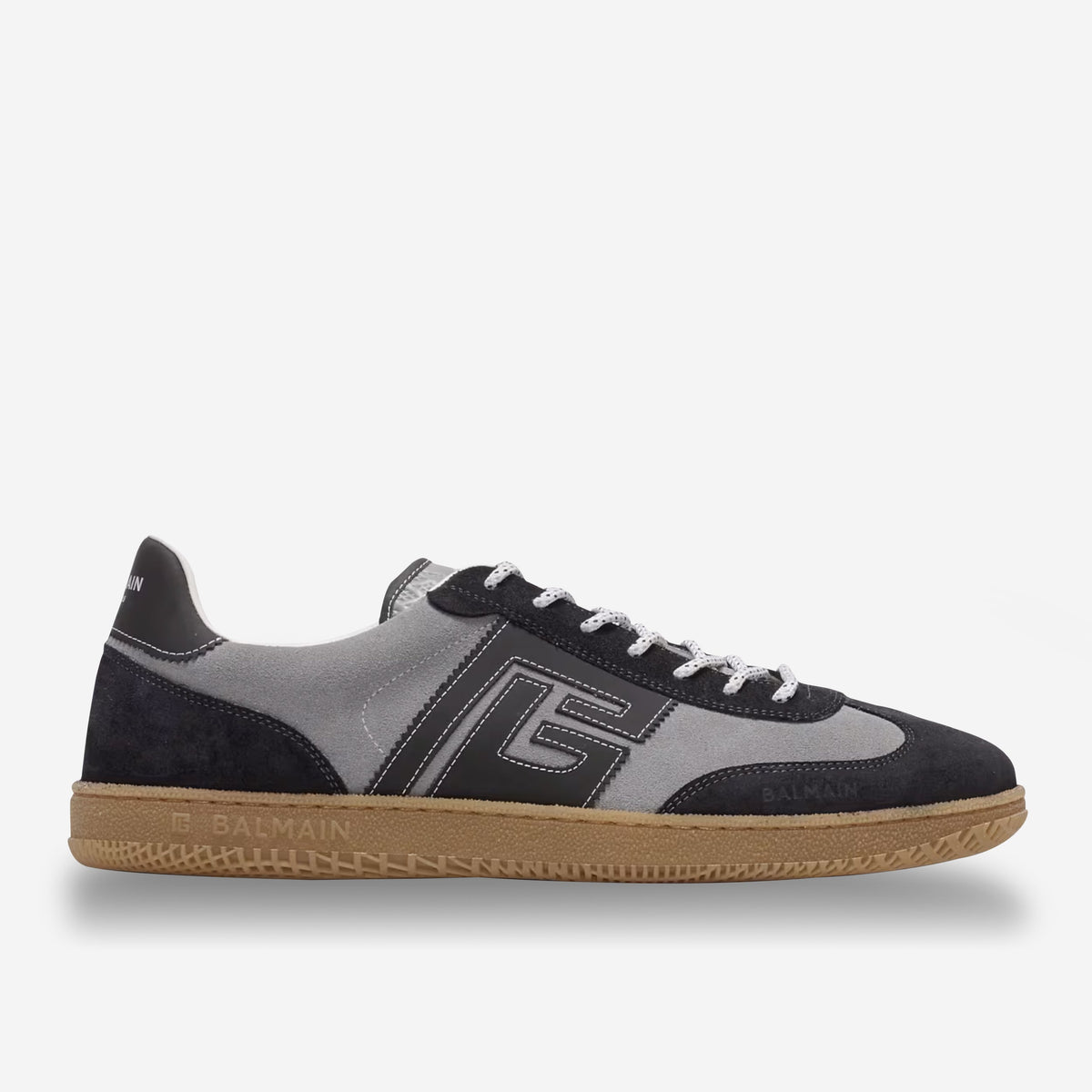 Balmain Suede Swan Sneakers