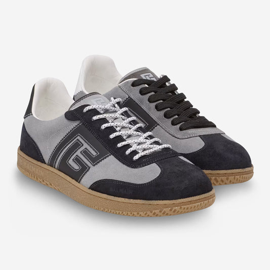 Balmain Suede Swan Sneakers