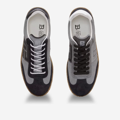 Balmain Suede Swan Sneakers