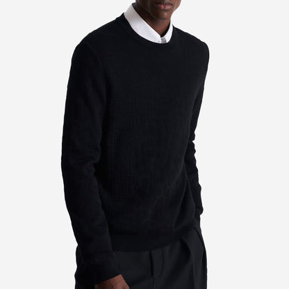 Balmain Monogram Knit And Leopard Pattern Jumper