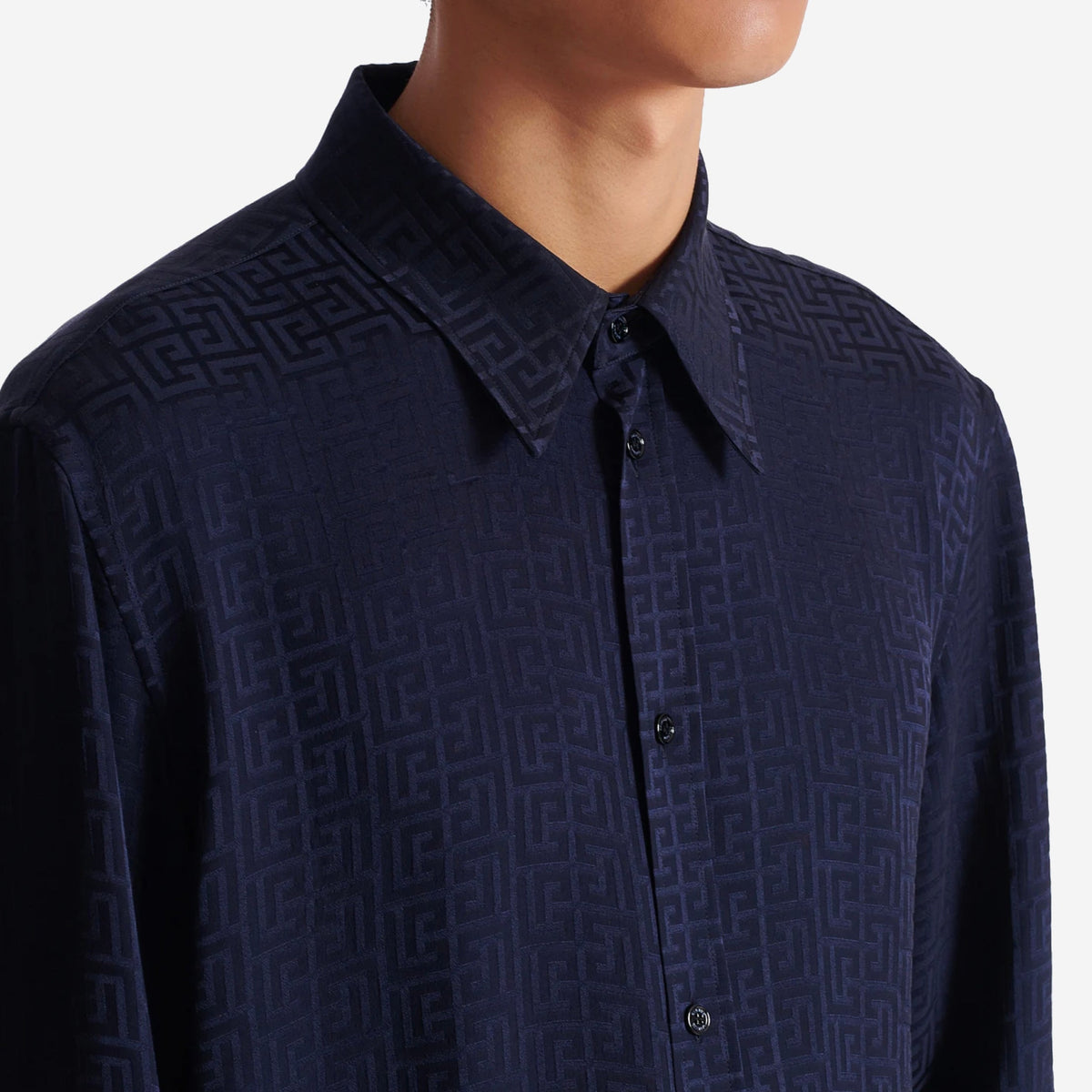 Balmain Monogram Jacquard Shirt