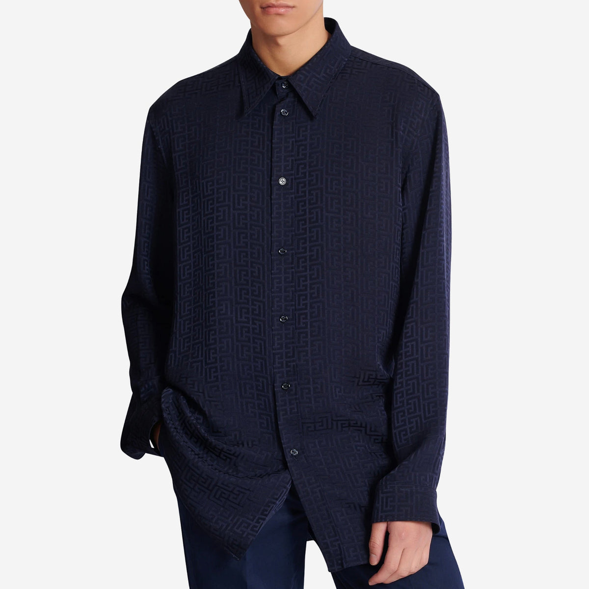 Balmain Monogram Jacquard Shirt