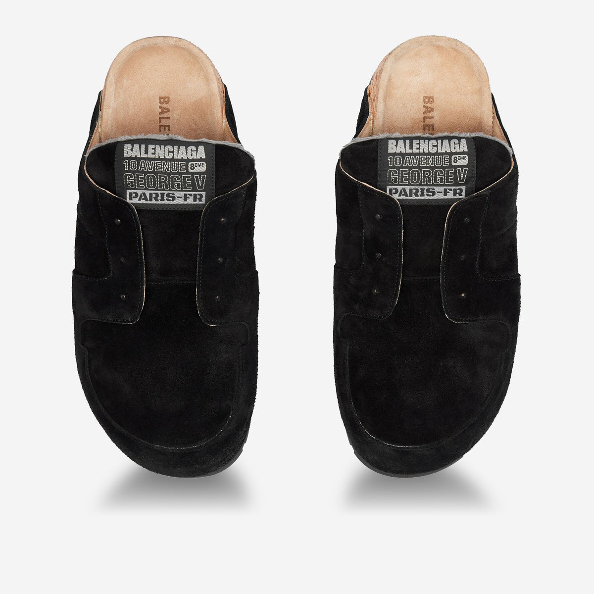 Balenciaga Worn Out Suede Dumbo Mule