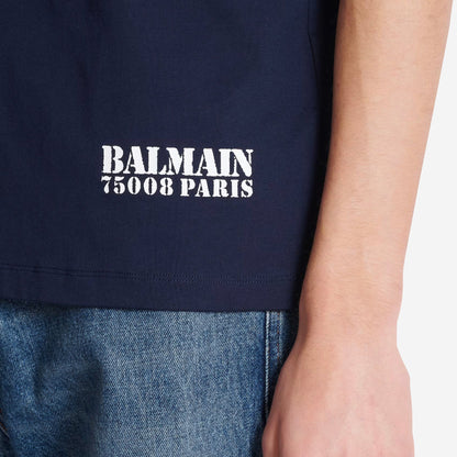 Balmain Small Balmain Stamp Printed T-Shirt