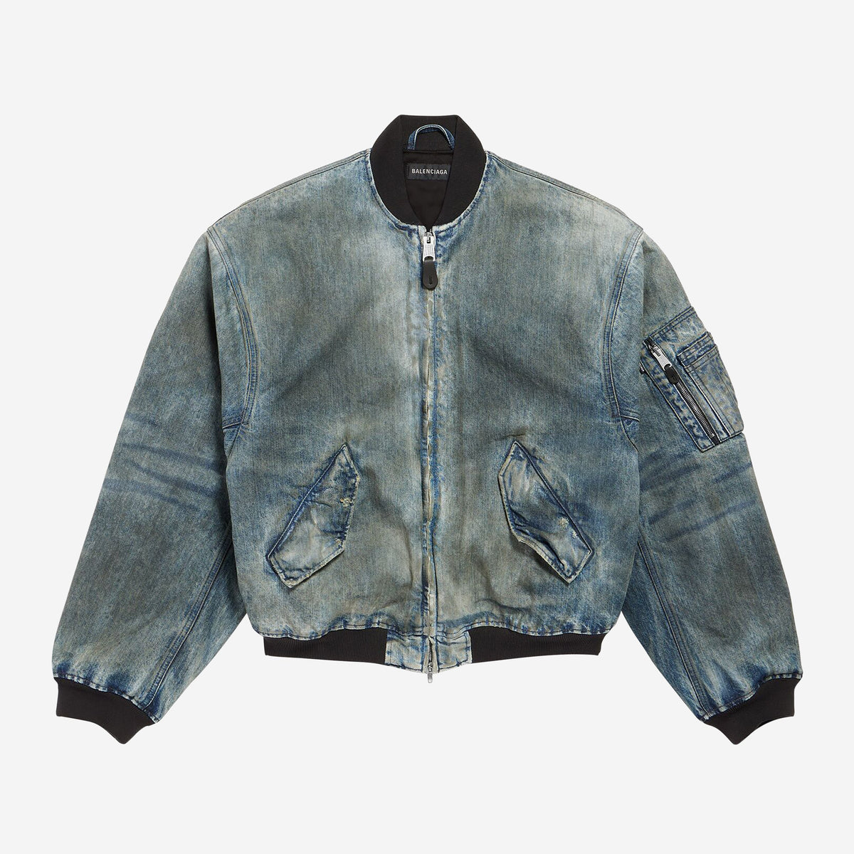 Balenciaga Dirty Grey Standard Bomber Jacket