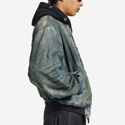 Balenciaga Dirty Grey Standard Bomber Jacket