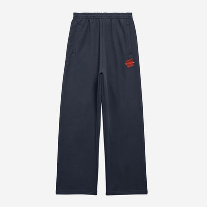 Balenciaga Taped Back Faded Black Baggy Sweatpants