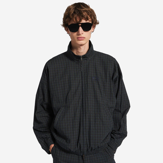 Balenciaga Tailored Micro Tartan Poplin Tracksuit Jacket