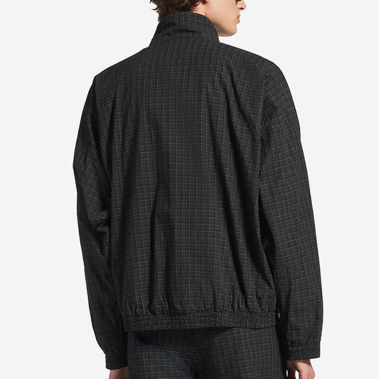 Balenciaga Tailored Micro Tartan Poplin Tracksuit Jacket