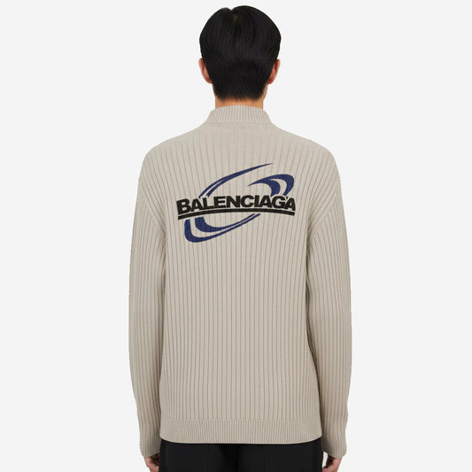 Balenciaga Stand Up Zip Collar Sweater