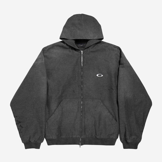 Balenciaga Trompe L'œil Anthracite Hoodie
