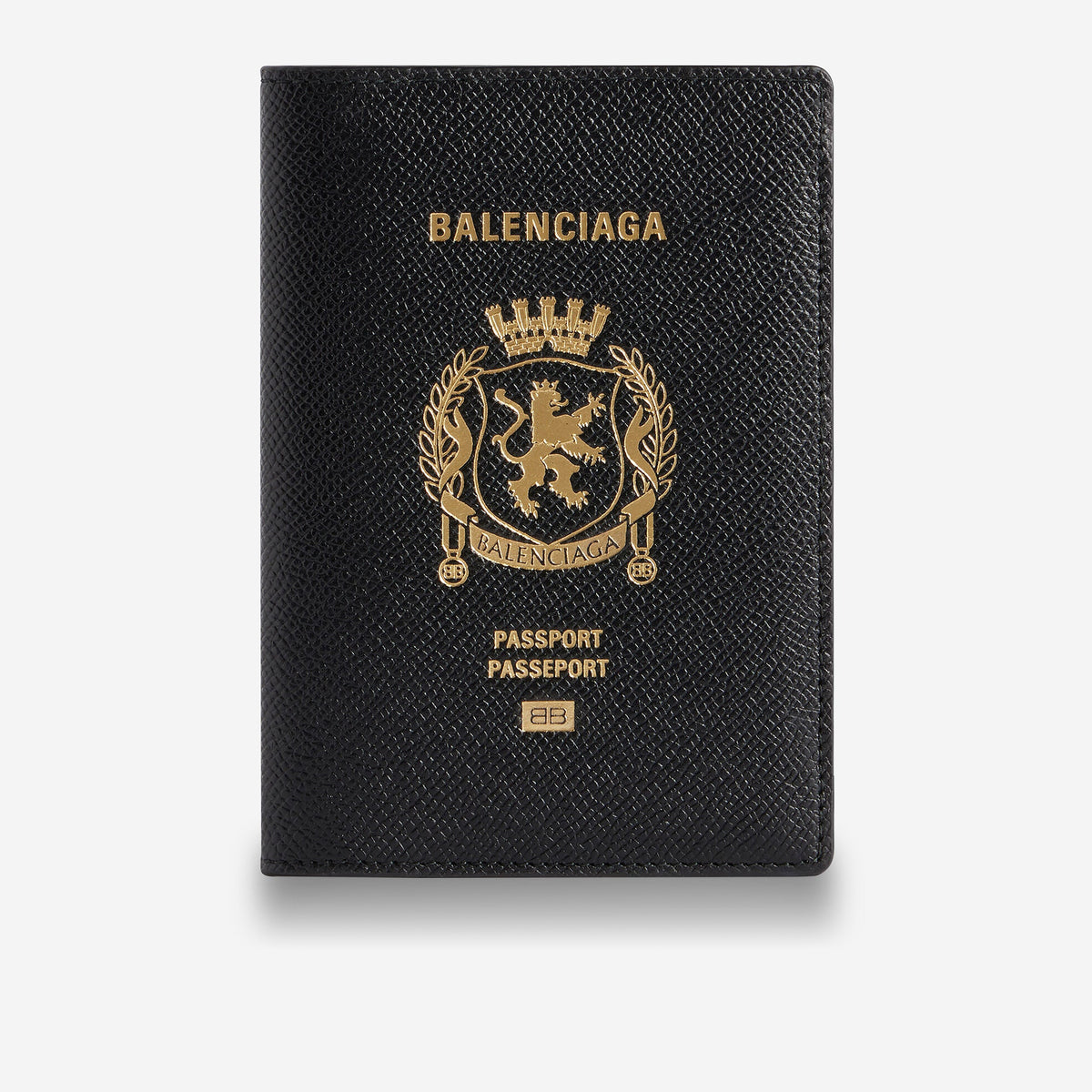 Balenciaga Textured Calfskin Passport Holder