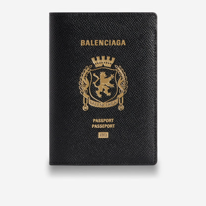 Balenciaga Textured Calfskin Passport Holder