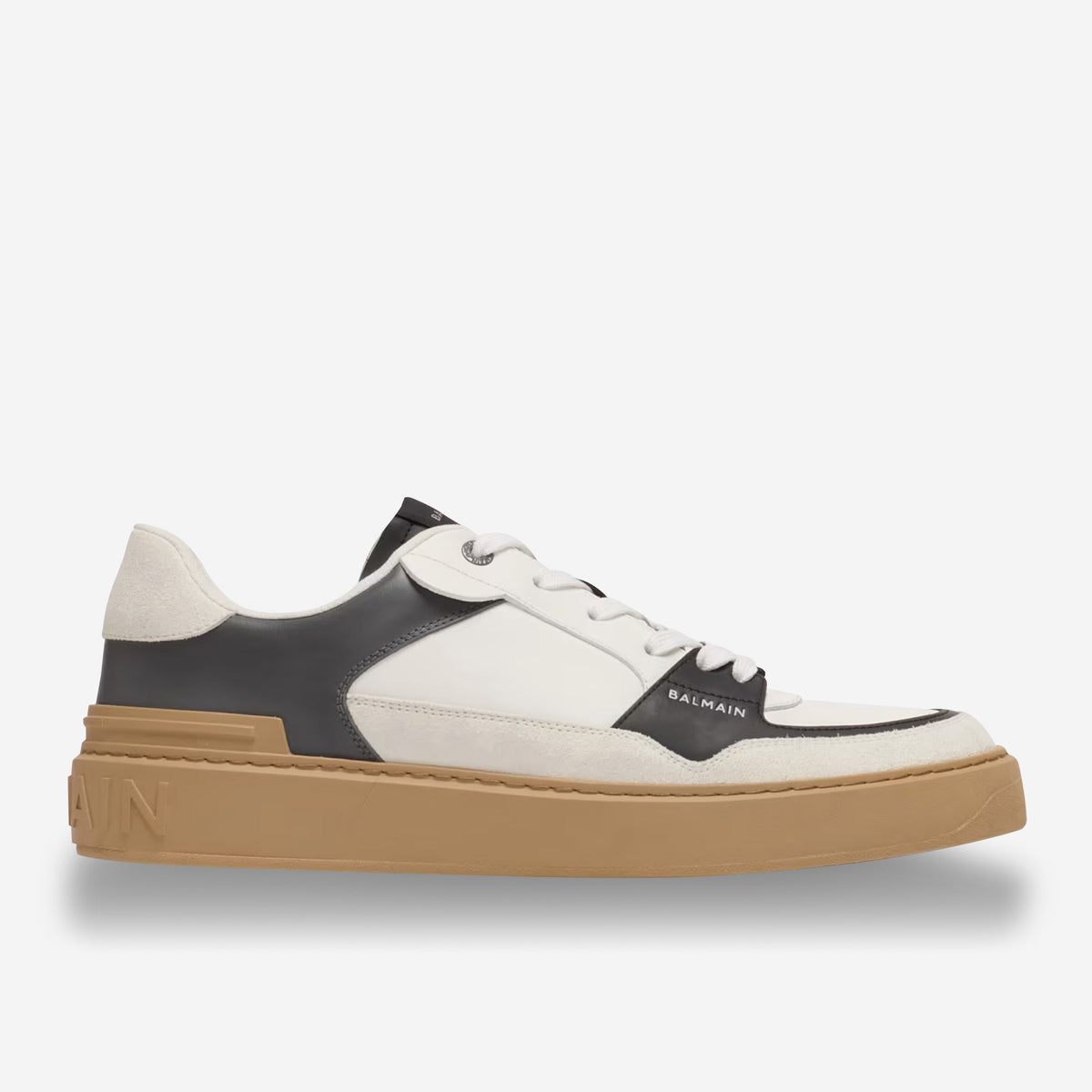 Balmain B-Court Flip Leather Sneakers
