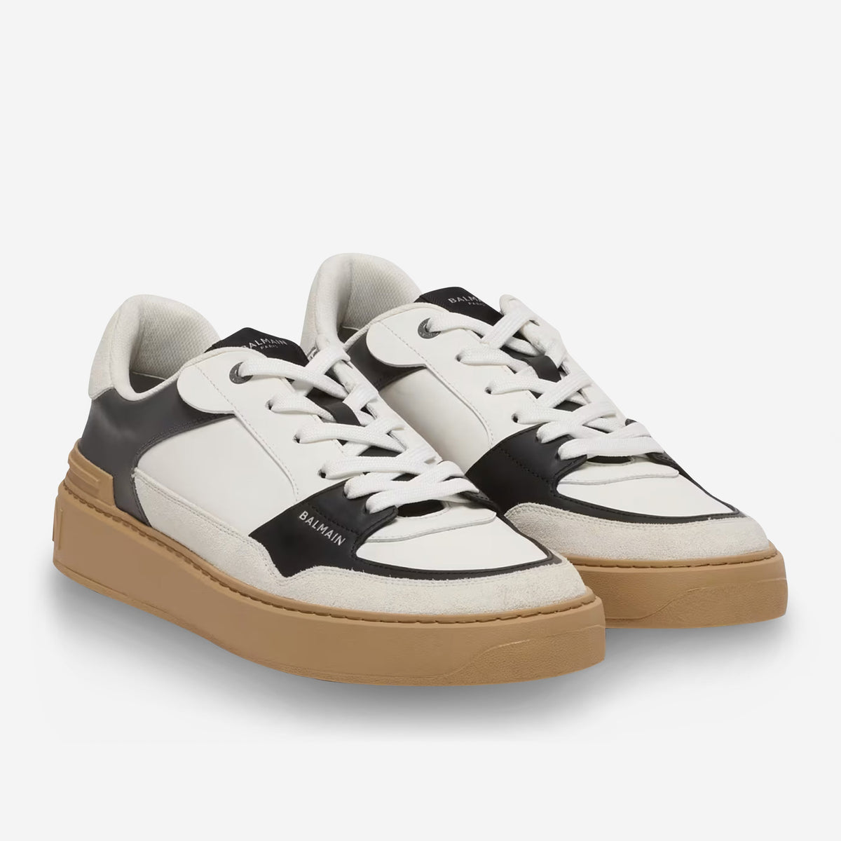 Balmain B-Court Flip Leather Sneakers