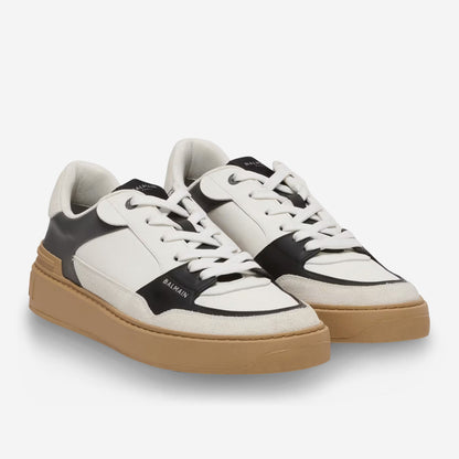 Balmain B-Court Flip Leather Sneakers